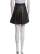 Maje Lamb Leather Mini Skirt