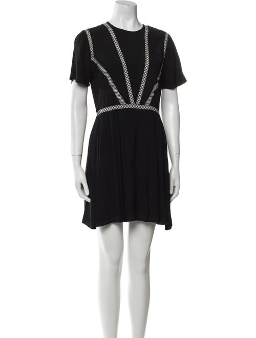 Maje Crew Neck Mini Dress