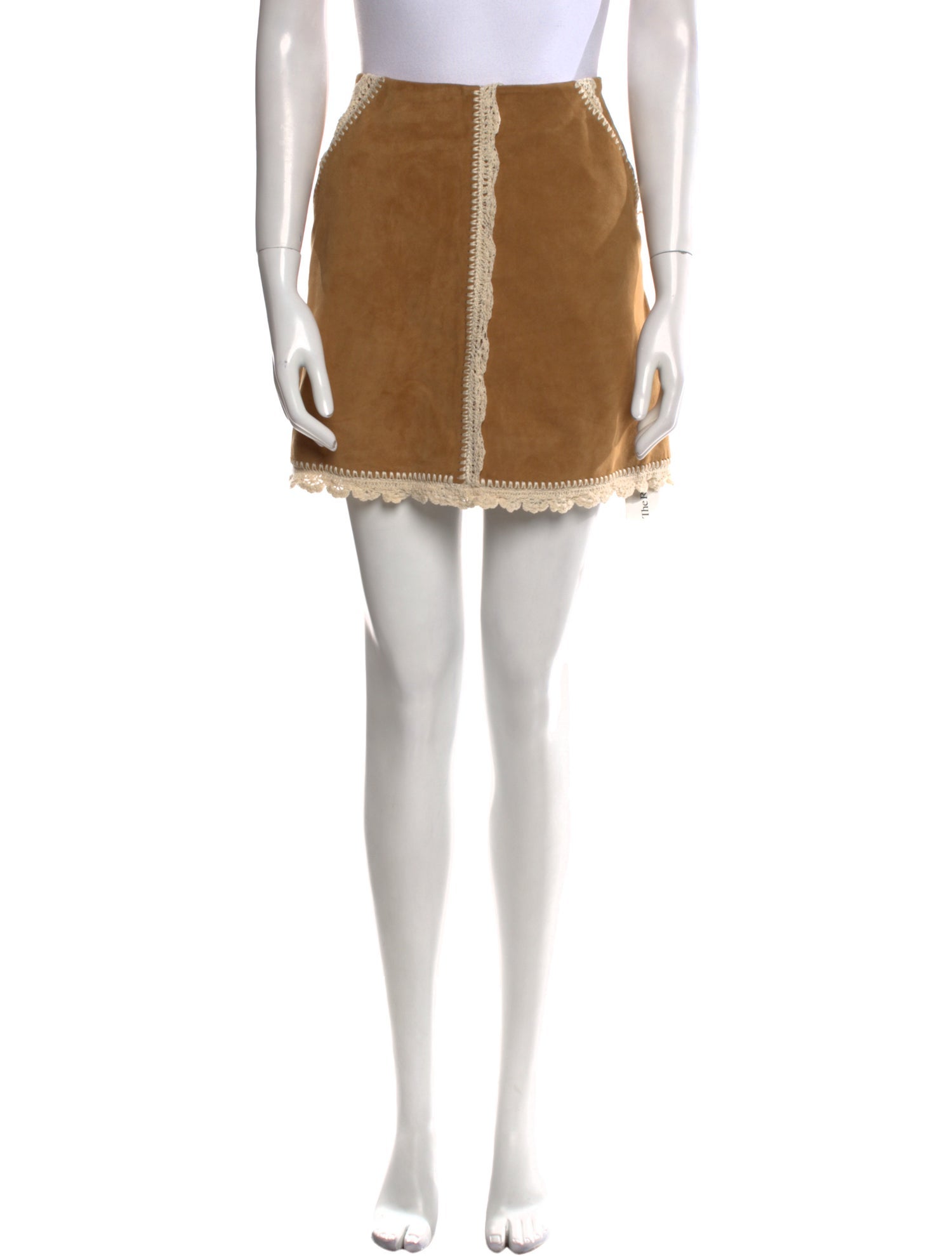 Maje Suede Mini Skirt