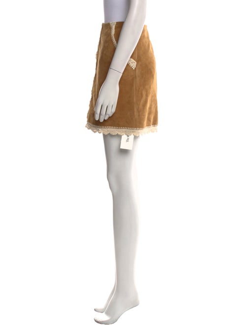 Maje Suede Mini Skirt