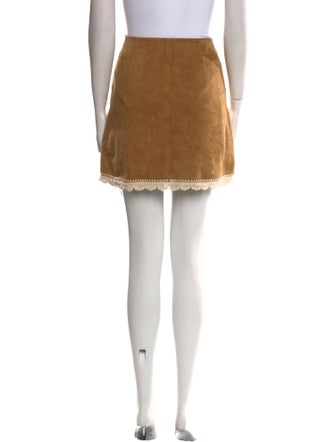 Maje Suede Mini Skirt