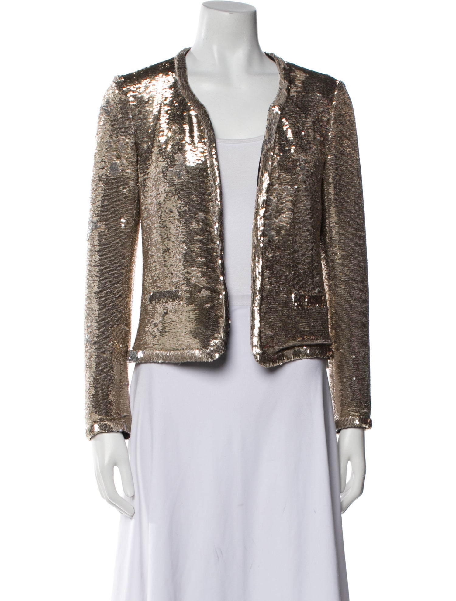 Maje Sequin Printed Evening Jacket