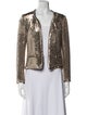 Maje Sequin Printed Evening Jacket