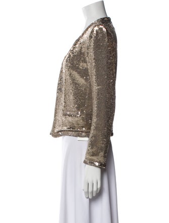 Maje Sequin Printed Evening Jacket