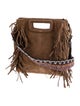 Maje Suede Top Handle Bag