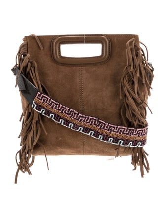 Maje Suede Top Handle Bag