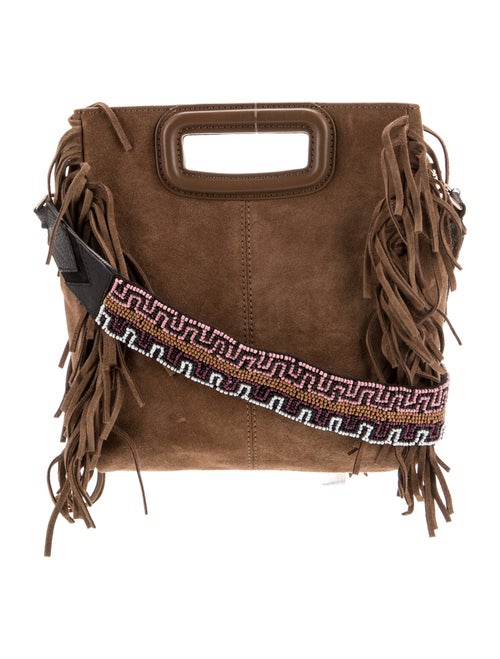 Maje Suede Top Handle Bag