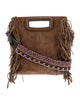 Maje Suede Top Handle Bag