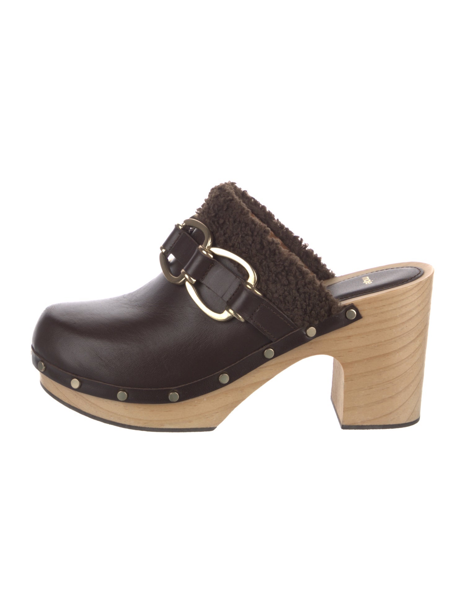 Maje Leather Mules