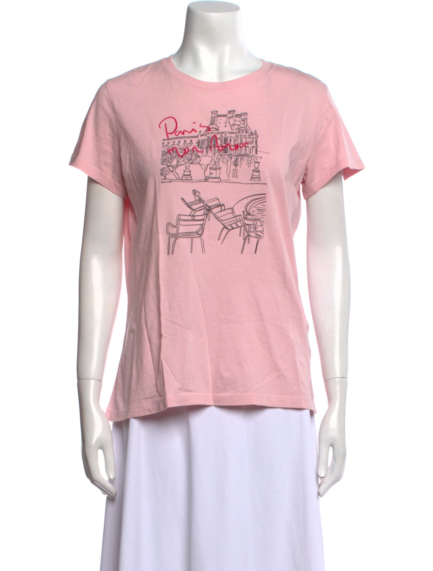 Maje Graphic Print Crew Neck T-Shirt