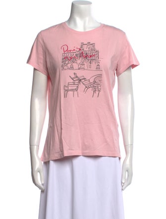 Maje Graphic Print Crew Neck T-Shirt