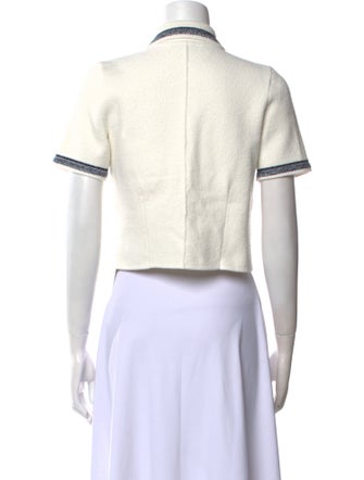 Maje Short Sleeve Crop Top