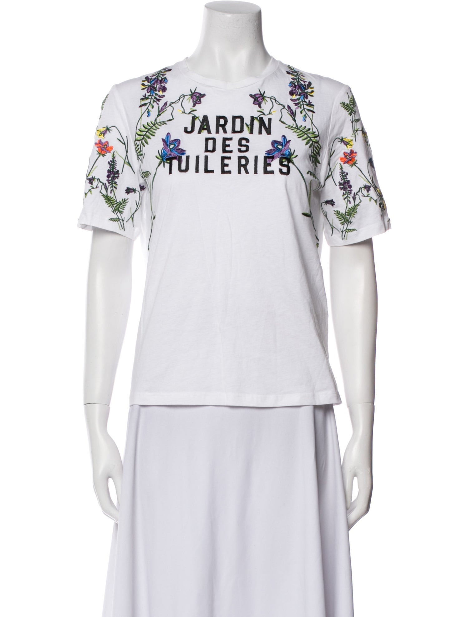 Maje Graphic Print Crew Neck T-Shirt w/ Tags