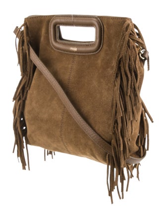 Maje Suede Crossbody Bag