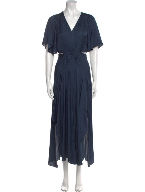 Maje V-Neck Knee-Length Dress