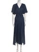 Maje V-Neck Knee-Length Dress