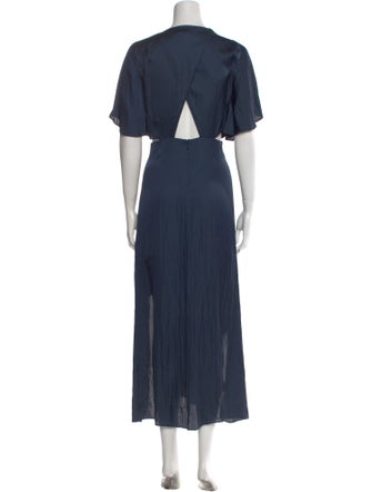 Maje V-Neck Knee-Length Dress