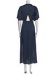 Maje V-Neck Knee-Length Dress