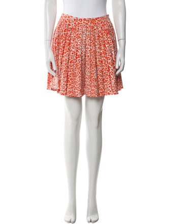 Maje Animal Print Mini Skirt