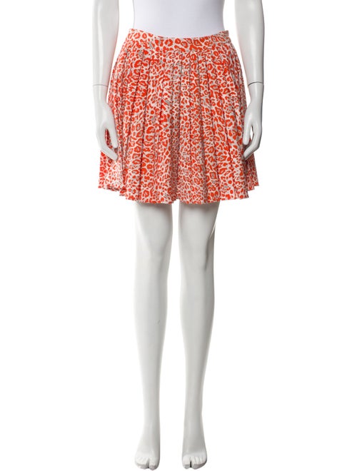 Maje Animal Print Mini Skirt