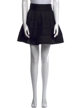 Maje Embroidered Accent Mini Skirt