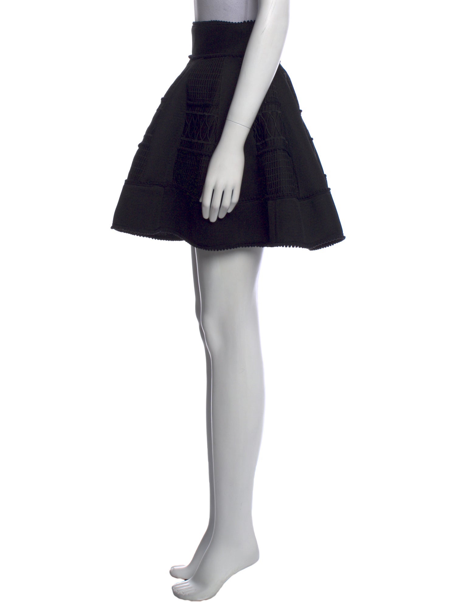 Maje Embroidered Accent Mini Skirt