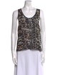 Maje Silk Animal Print Top