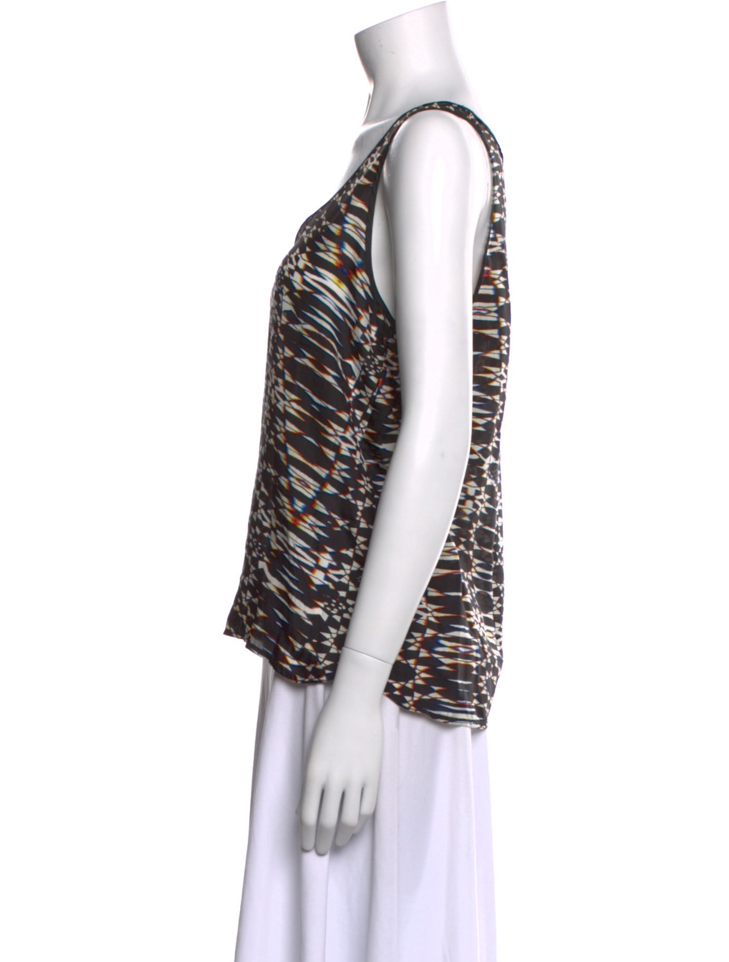 Maje Silk Animal Print Top