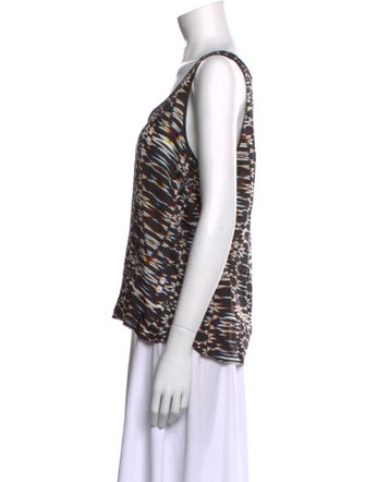 Maje Silk Animal Print Top