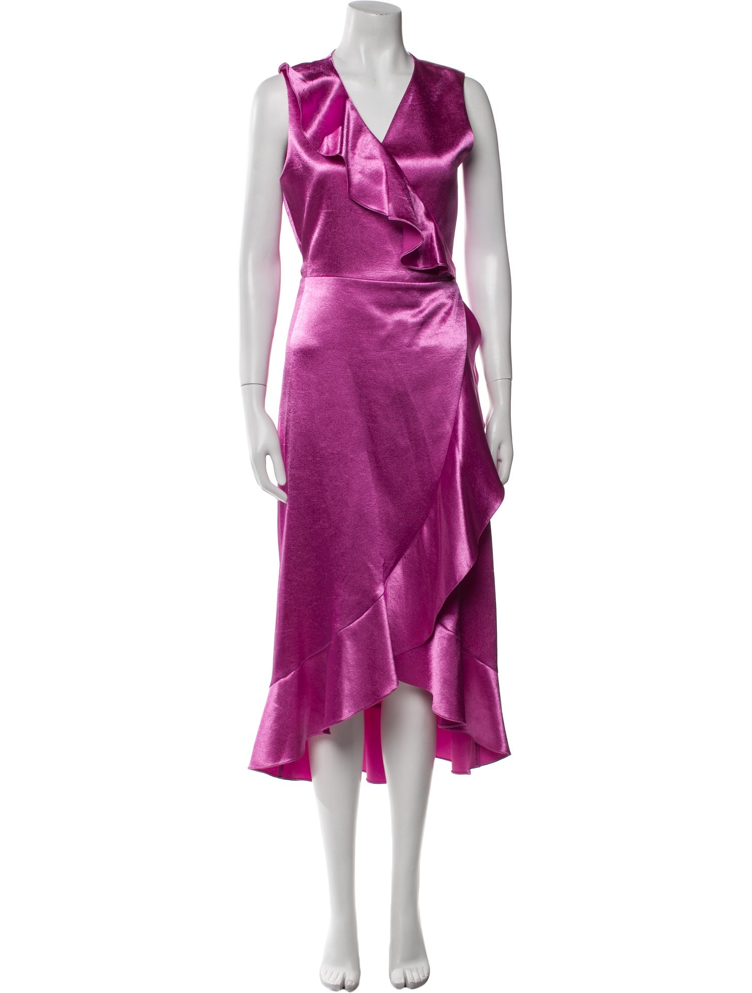 Maje V-Neck Long Dress