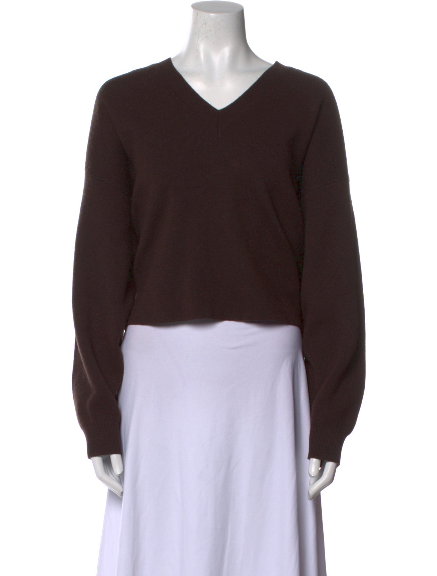 Maje V-Neck Long Sleeve Sweatshirt