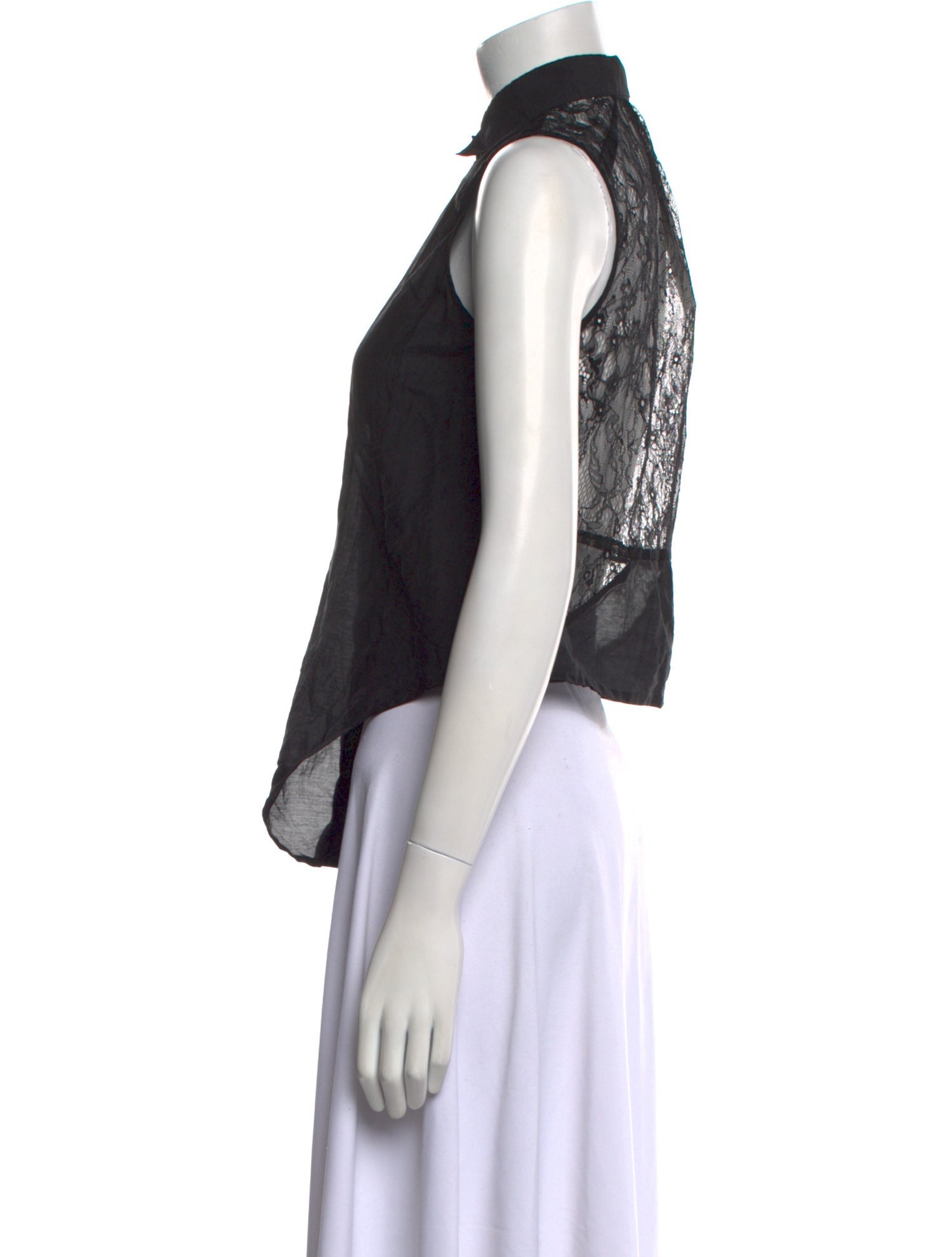 Maje Sleeveless Button-Up Top