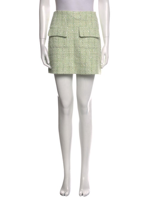 Maje Tweed Pattern Mini Skirt