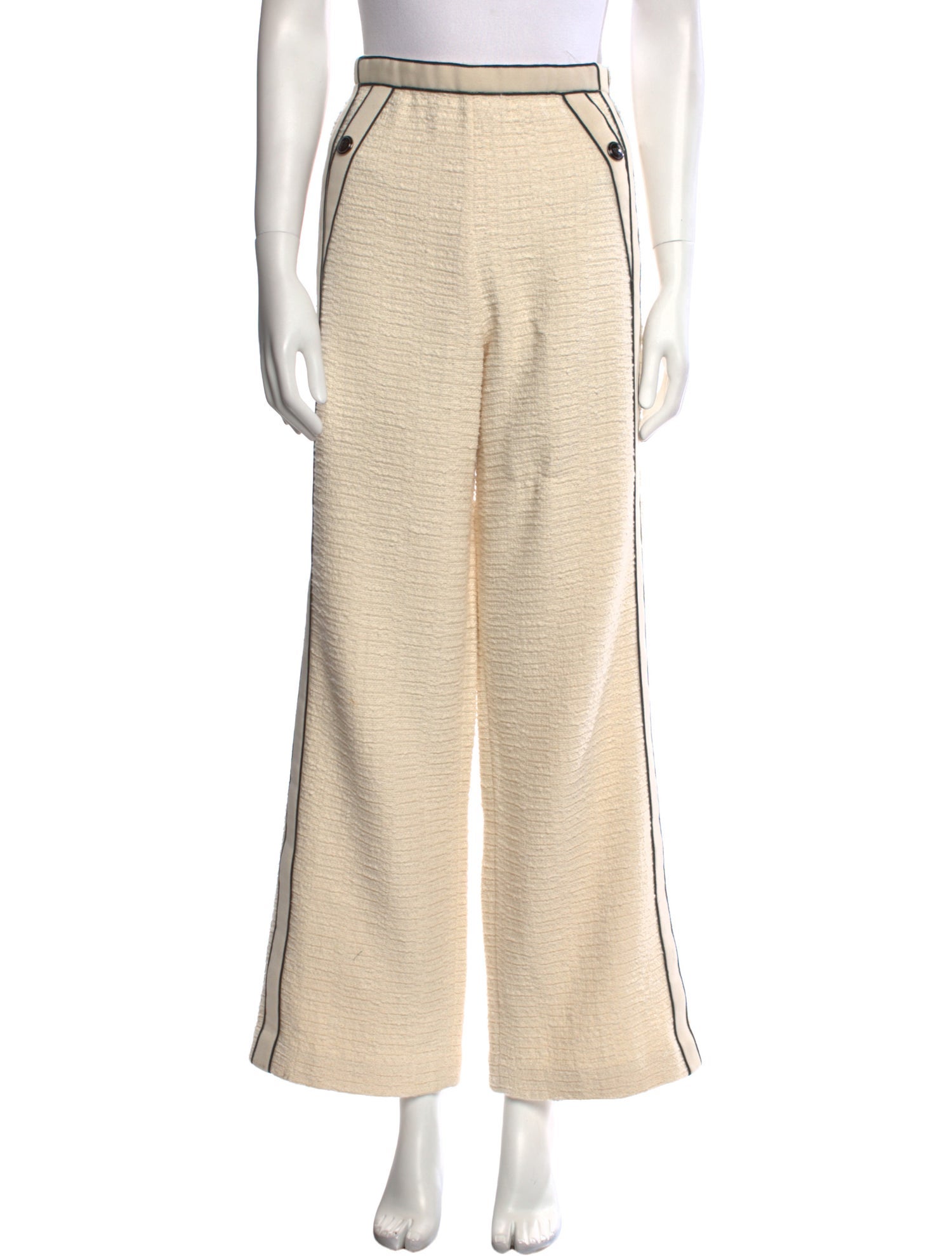 Maje Striped Wide Leg Pants