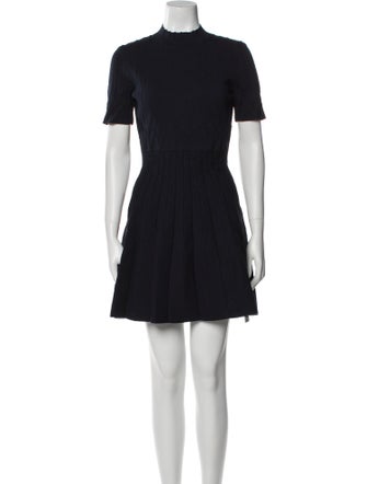Maje Mock Neck Mini Dress