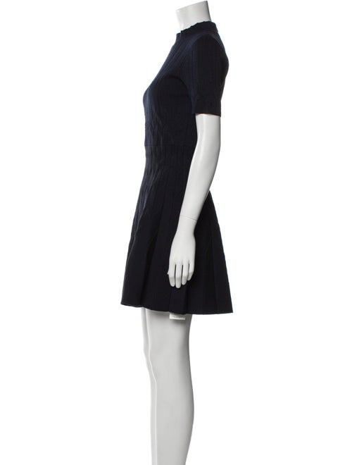 Maje Mock Neck Mini Dress