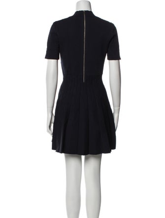 Maje Mock Neck Mini Dress