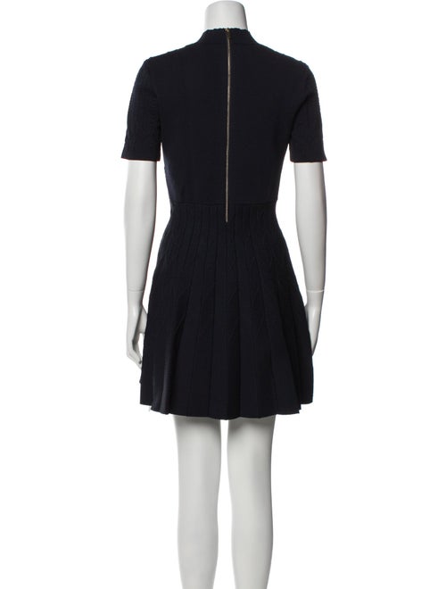 Maje Mock Neck Mini Dress