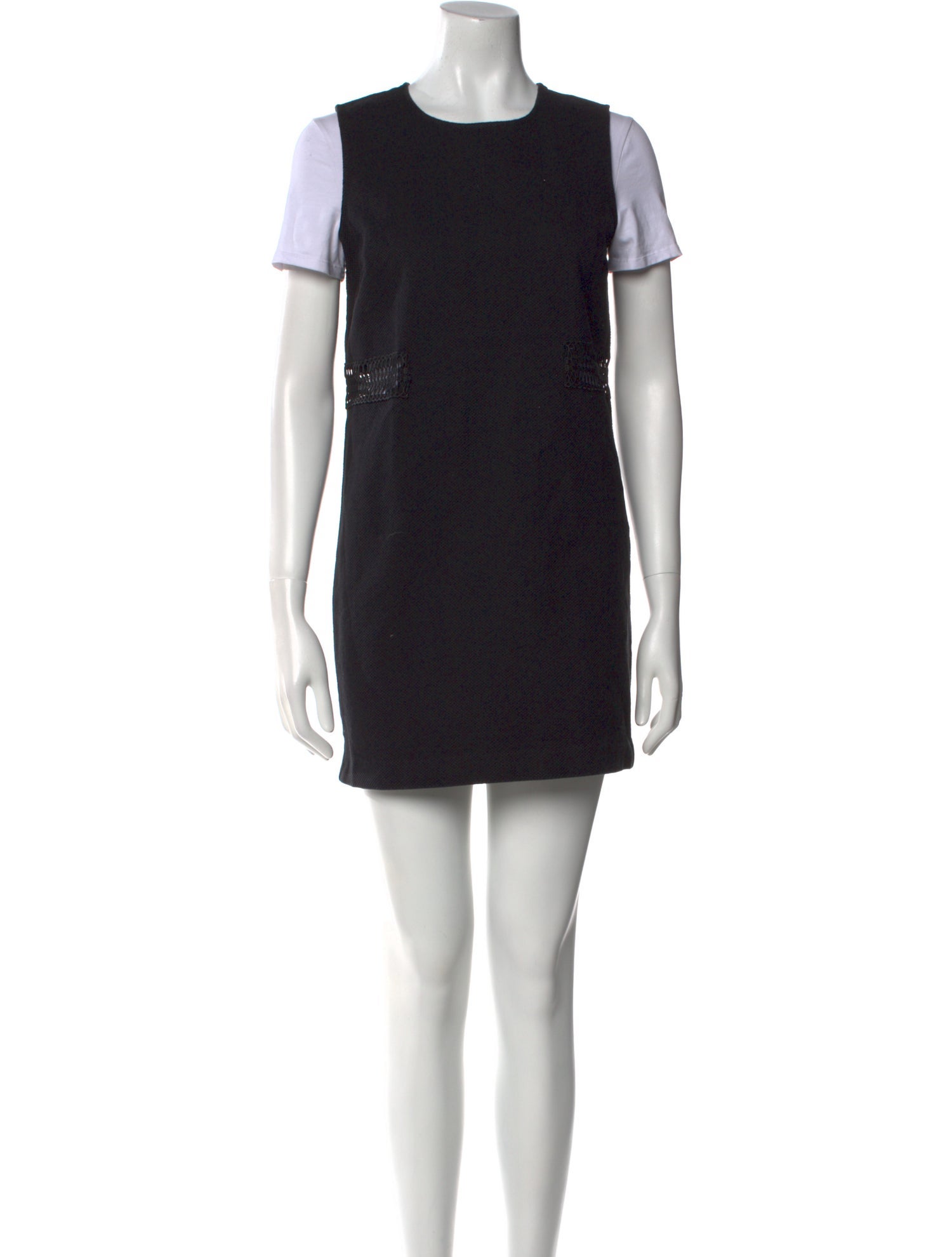 Maje Crew Neck Mini Dress