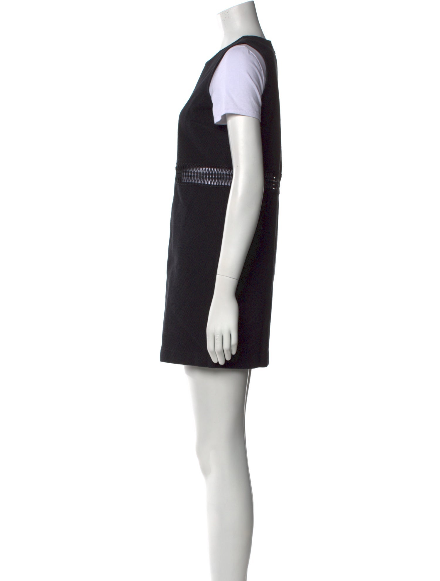 Maje Crew Neck Mini Dress