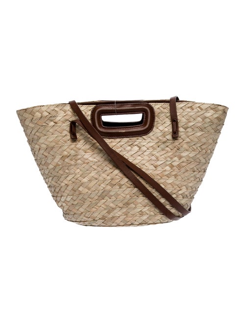 Maje Raffia Bucket Bag