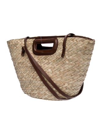 Maje Raffia Bucket Bag