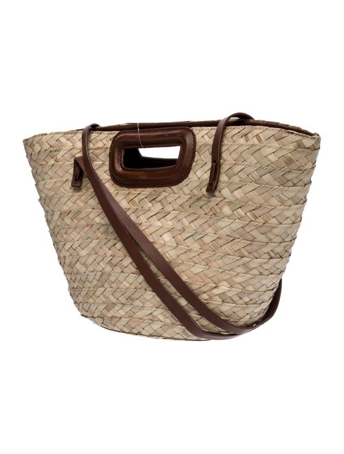Maje Raffia Bucket Bag