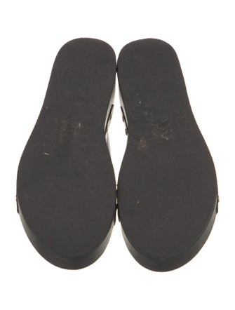 Maje Leather Studded Accents Slides