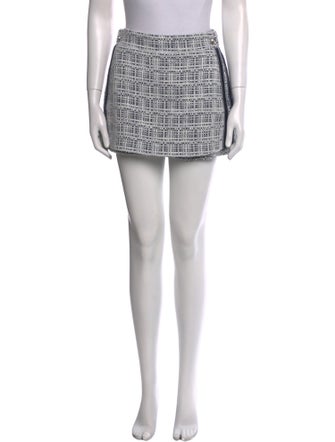 Maje Plaid Print Mini Skirt