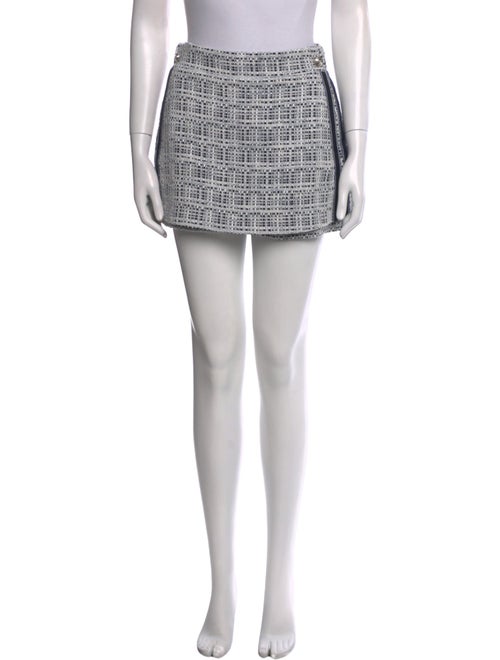 Maje Plaid Print Mini Skirt