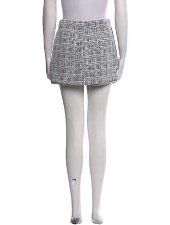 Maje Plaid Print Mini Skirt