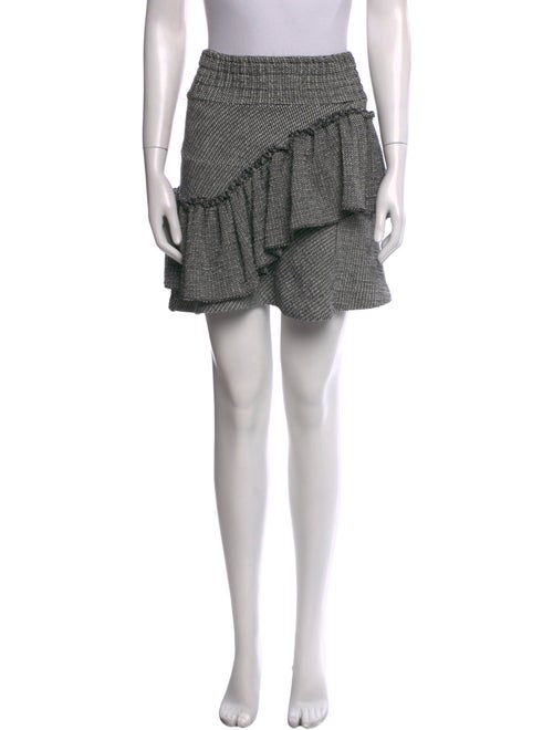 Maje Houndstooth Print Mini Skirt