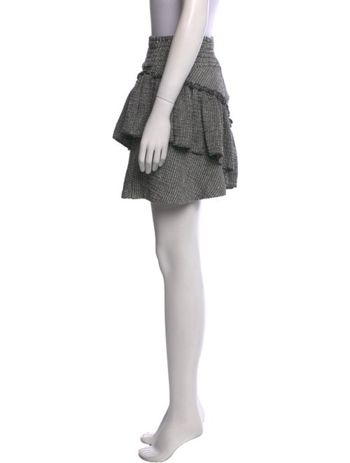 Maje Houndstooth Print Mini Skirt