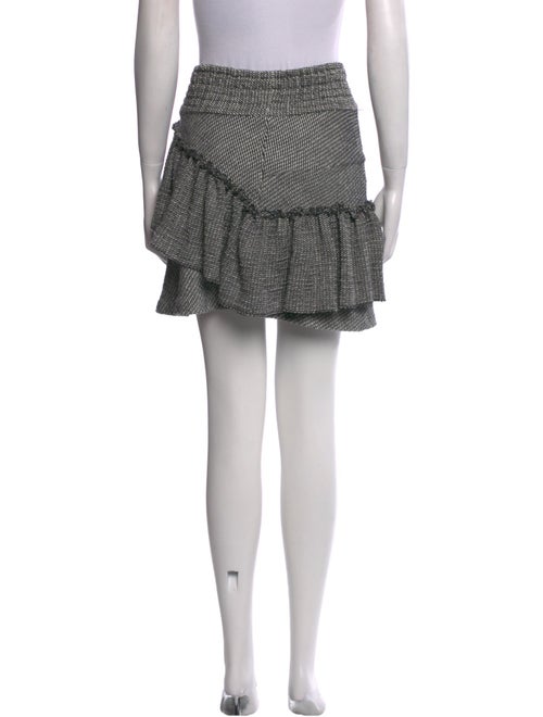 Maje Houndstooth Print Mini Skirt